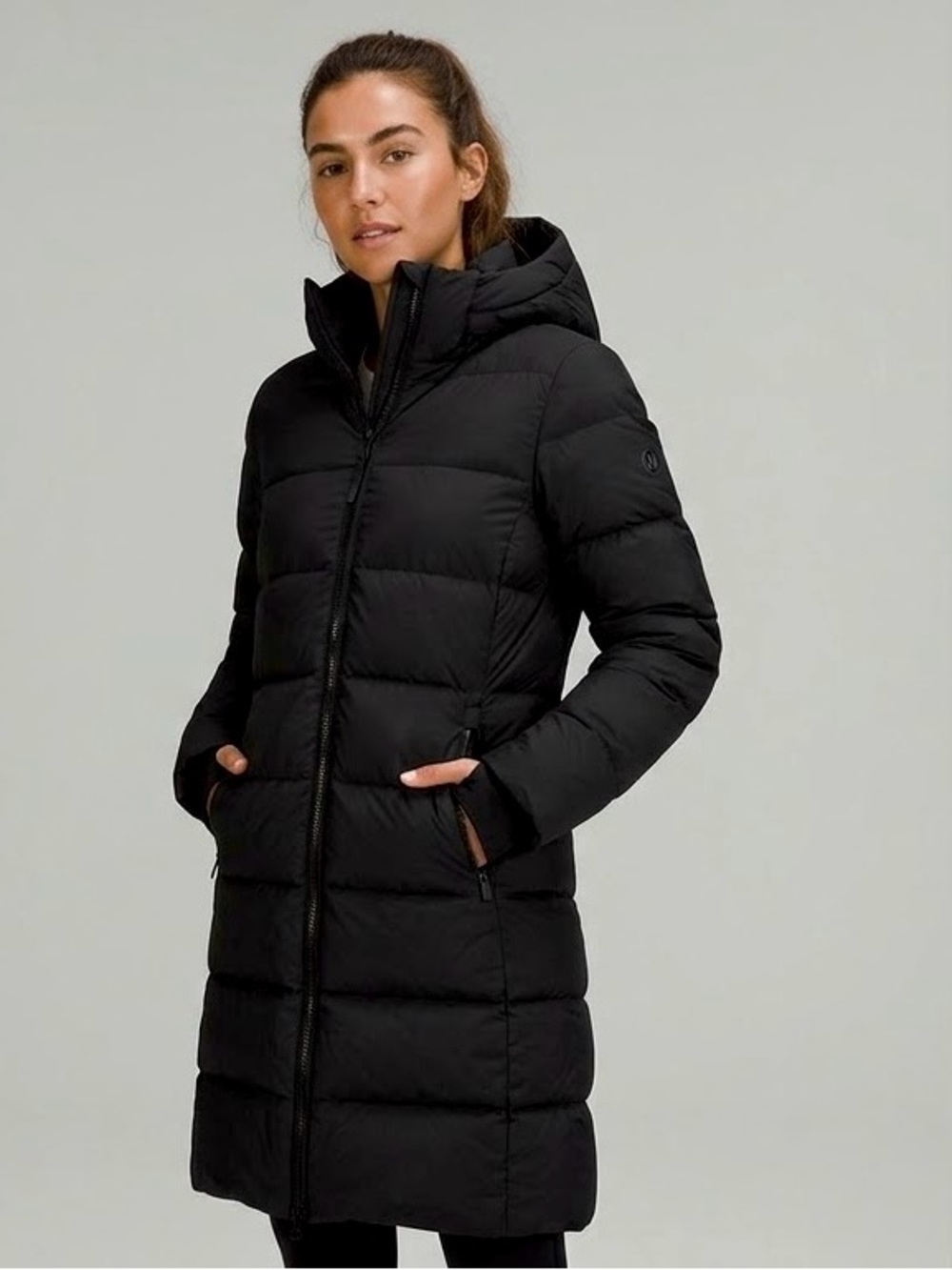 Optimized)
🔥 LULULEMON Black Long Down Puffer Coat Parka with Hood 🔥 Size 6